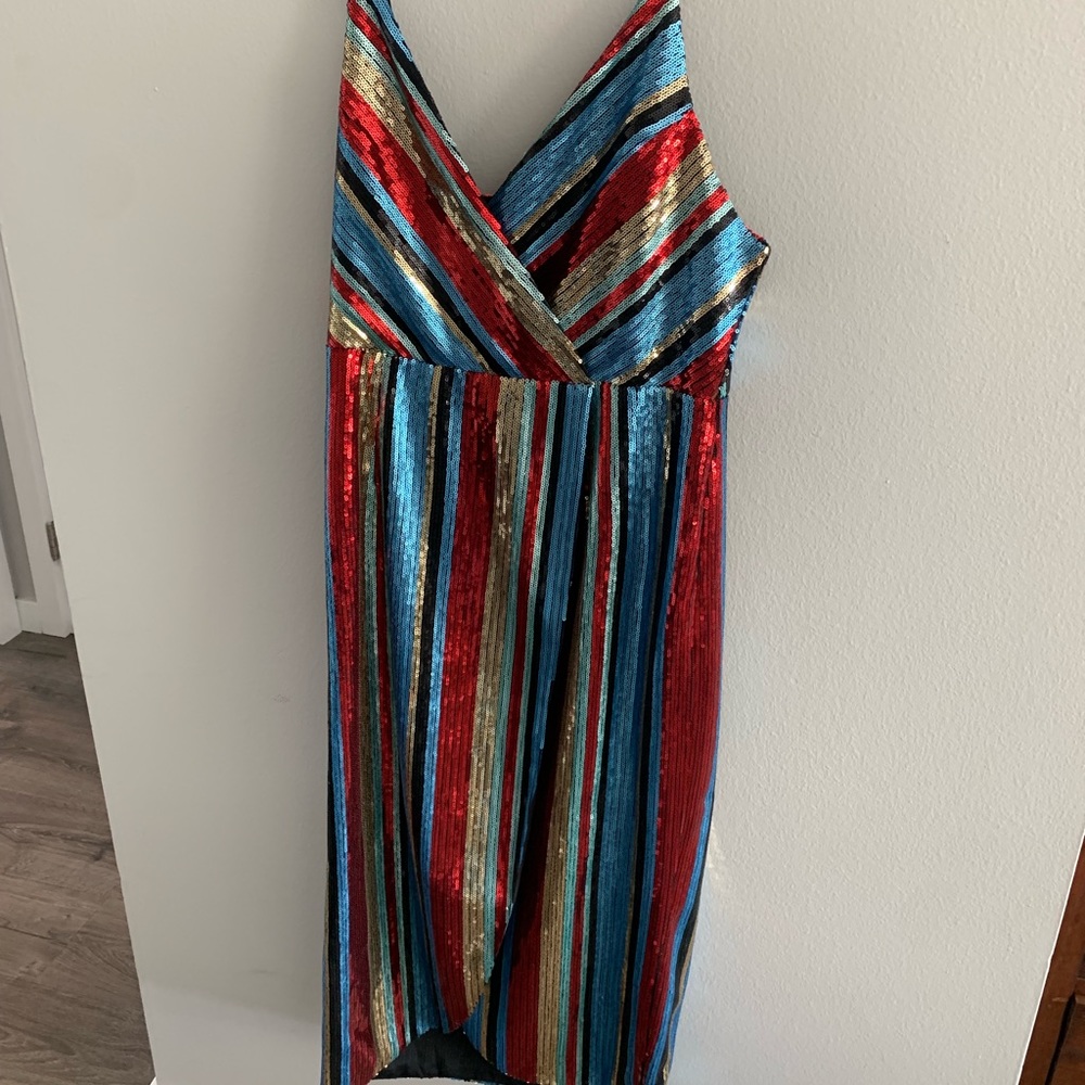 Vici dolls Multi colored sequin dress